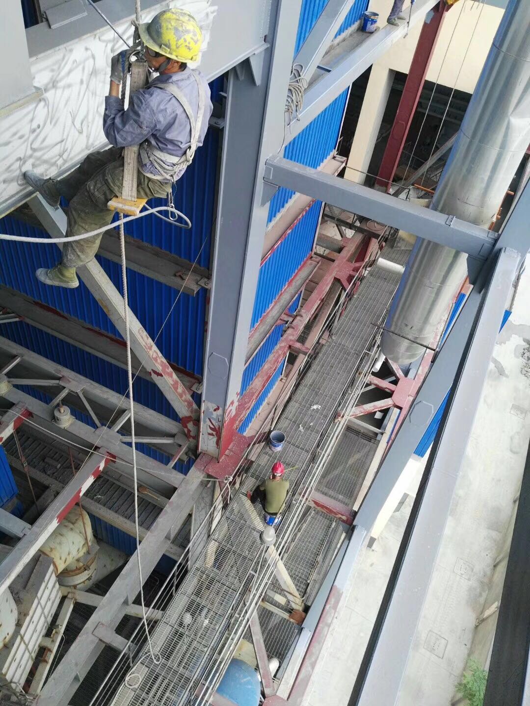 電廠爐架爬梯平臺防腐
